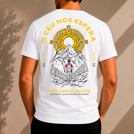 Camiseta Masculina São Carlo Acutis