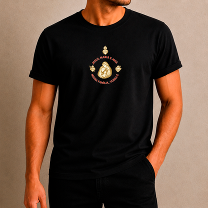 Camiseta Masculina Permanecer No Amor Sagrada Família