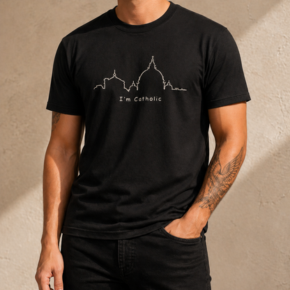 Camiseta Masculina Bandeira Vaticano - I'm Catholic