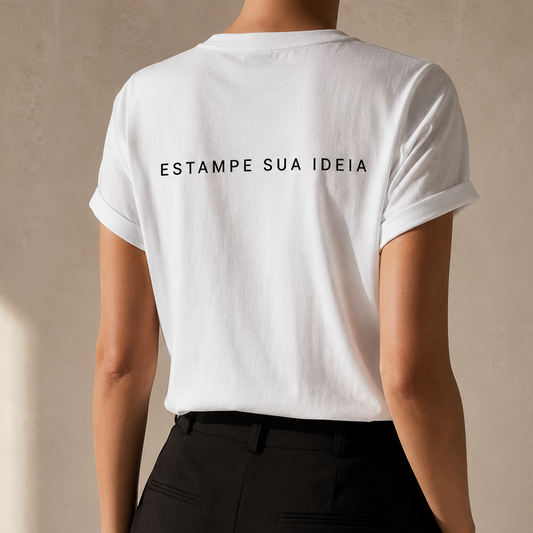 Camiseta Feminina - Estampe Sua Ideia