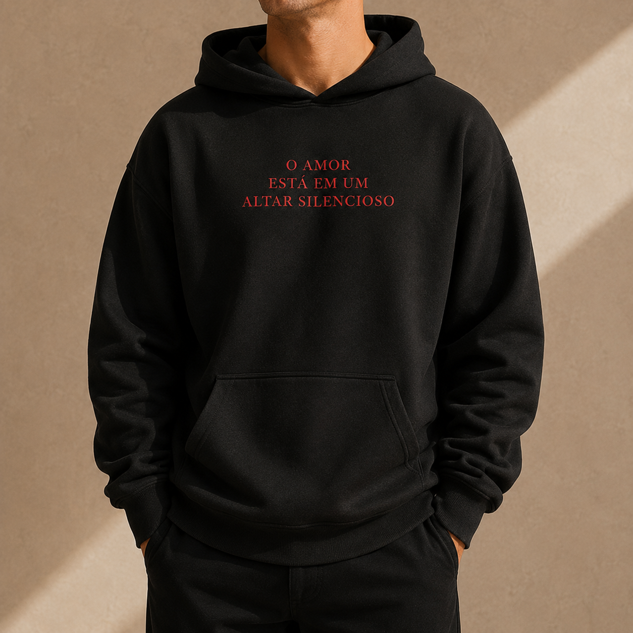 Moletom Masculino - Altar Silêncioso