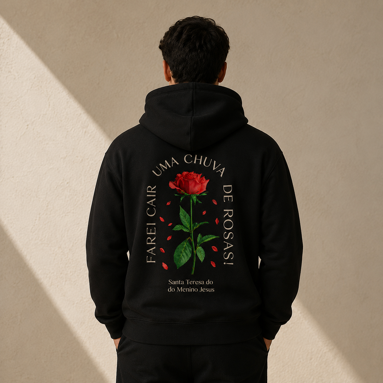 Moletom Maculino - Chuva de Rosas Santa Terezinha