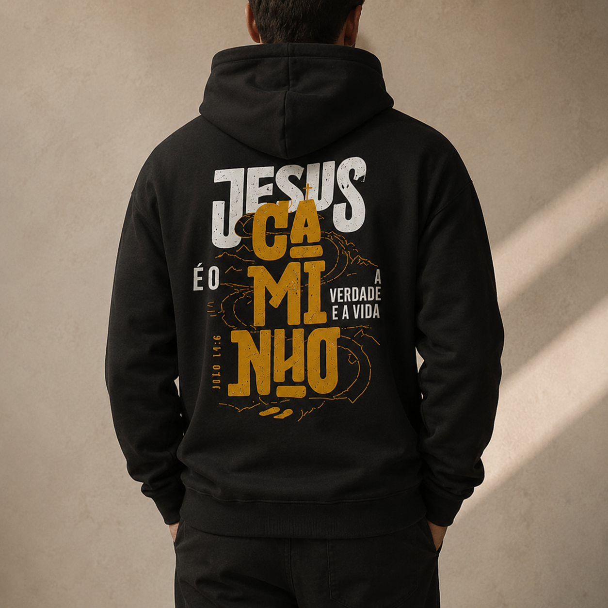 Moletom Maculino - Jesus Caminho Verdade Vida