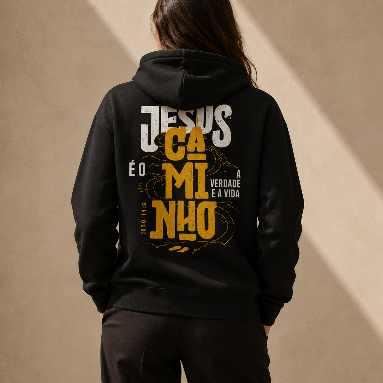 Moletom Feminino- Jesus Caminho Verdade Vida