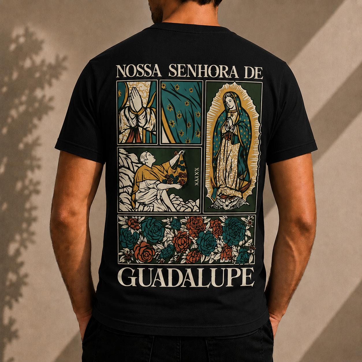 Camiseta Masculina Nossa Senhora Guadalupe