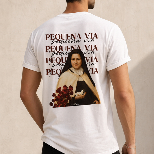 Camiseta Santa Terezinha Masculina - Pequena Via