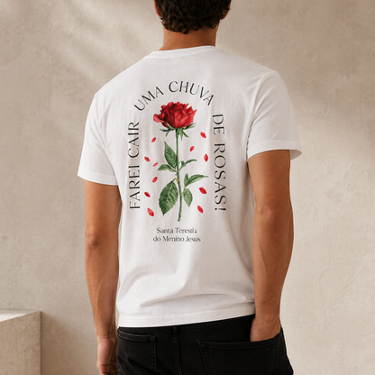 Camiseta Masculina - Chuva de Rosas REF -3020