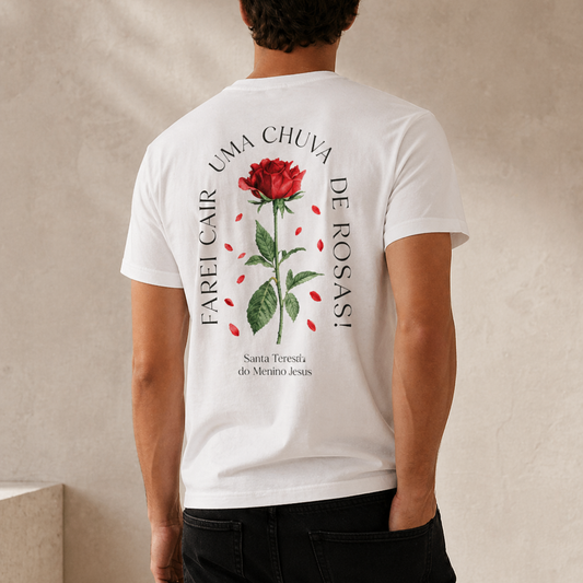 Camiseta Masculina - Chuva de Rosas REF -3020