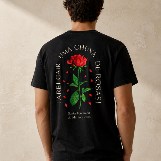 Camiseta Masculina - Chuva de Rosas REF -3020