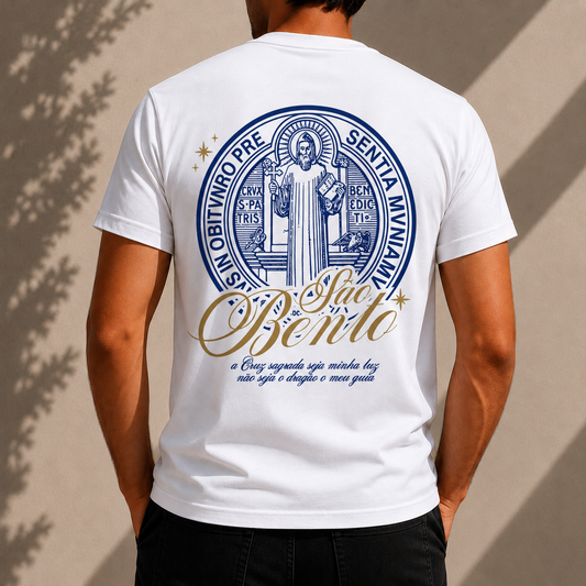 Camiseta Masculina Medalhão São Bento