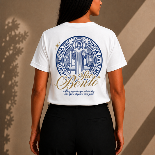 Camiseta Feminino Medalhão São Bento