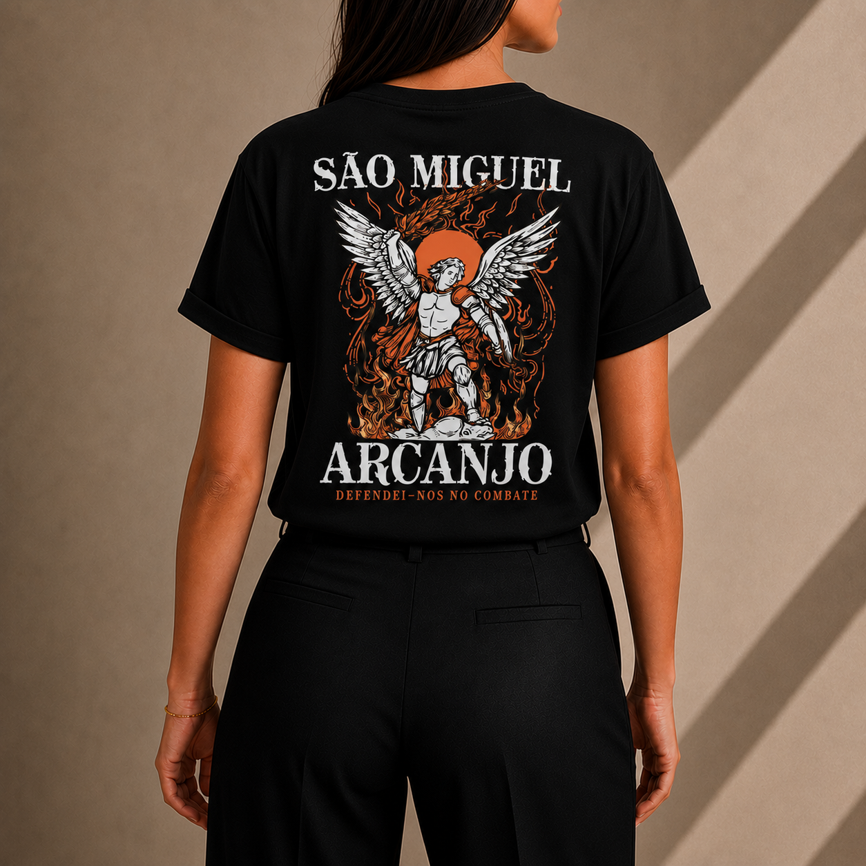 Camiseta Feminina São Miguel Arcanjo