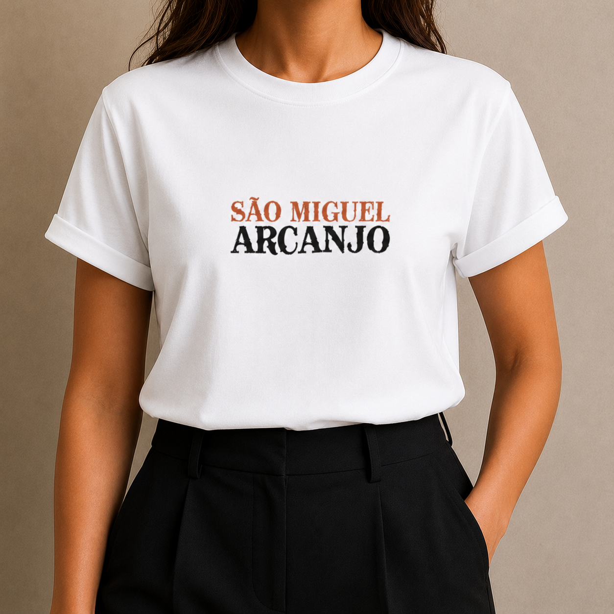 Camiseta Feminina São Miguel Arcanjo