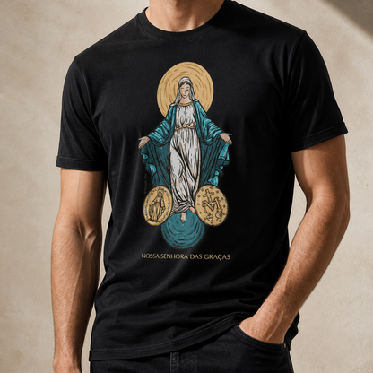 Camiseta Masculina - Nossa Senhora das Graças - REF -1060