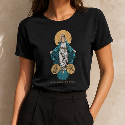 Camiseta Masculina - Nossa Senhora das Graças - REF - 1060