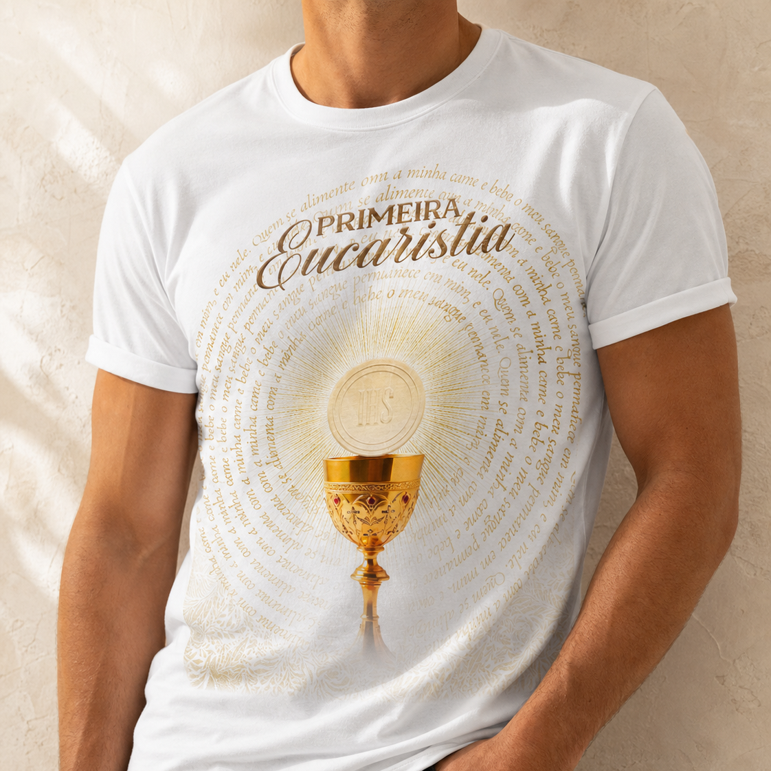 Camiseta Masculina Sacramento - Primeira Eucaristia REF - 6001