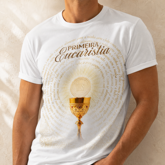 Camiseta Masculina Sacramento - Primeira Eucaristia REF - 6001