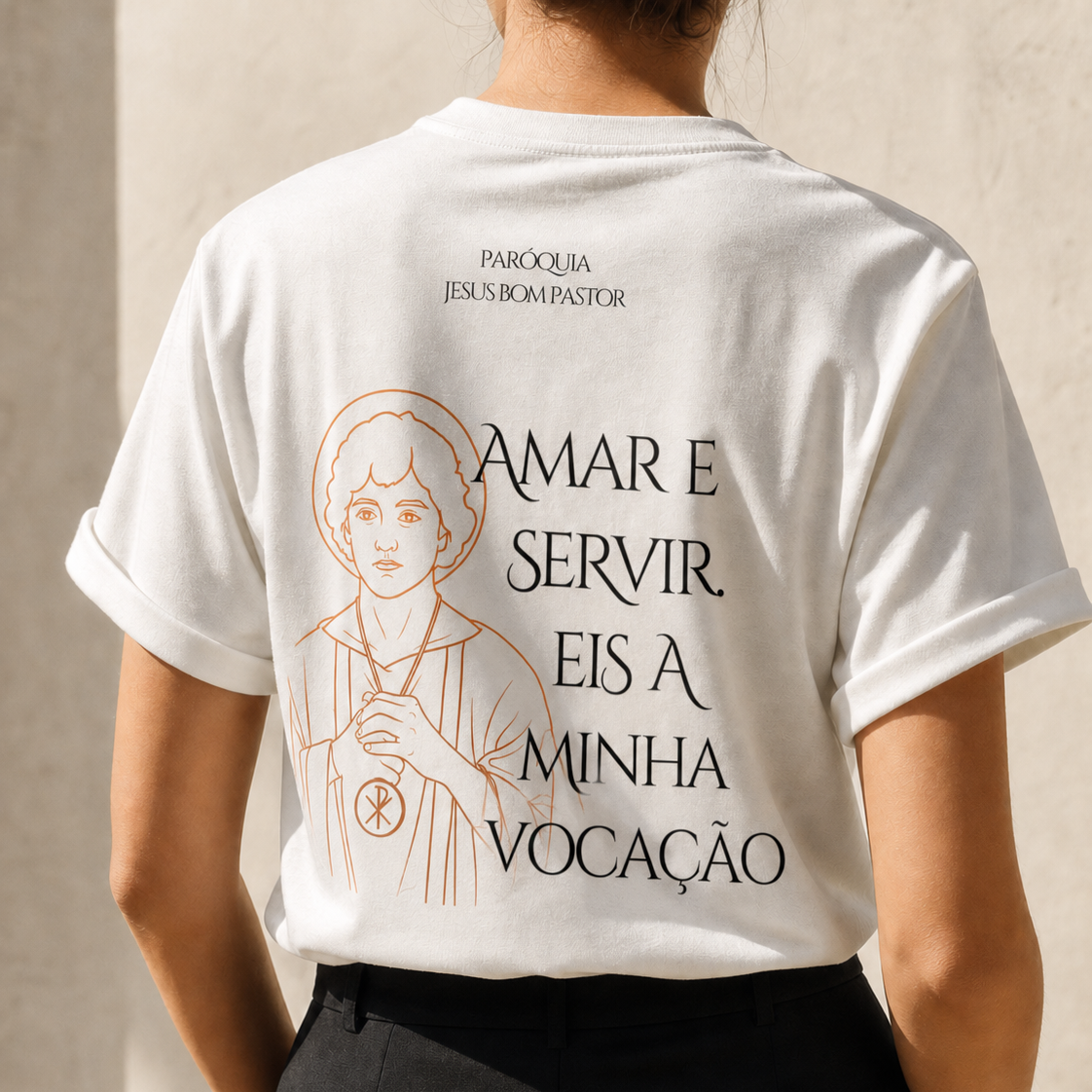 Camiseta Feminina Coroinha Clarissa - São Tarcisio - REF 1070