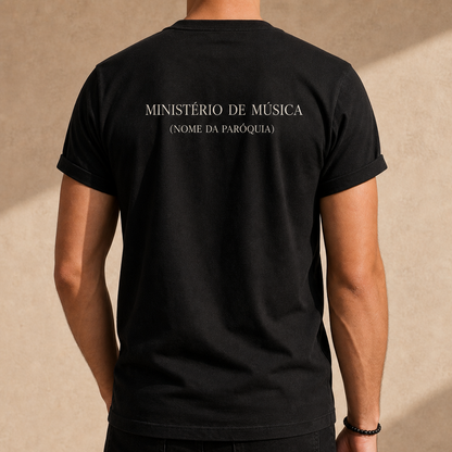 Camiseta Masculina Ministerio Música - Cantai em mim Senhor -REF 5001