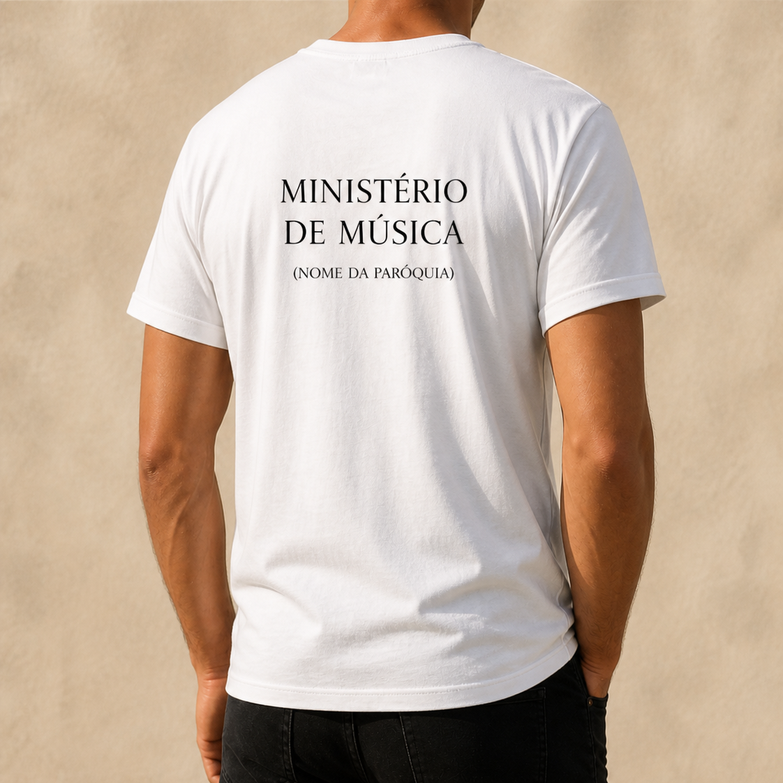 Camiseta Masculina Ministerio Música - Cantai em mim Senhor -REF 5001