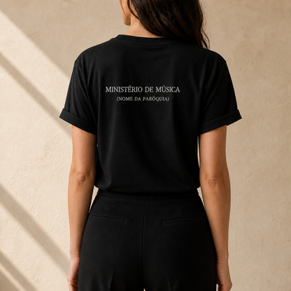 Camiseta Masculina Ministerio Música - Cantai em mim Senhor - REF - 5001