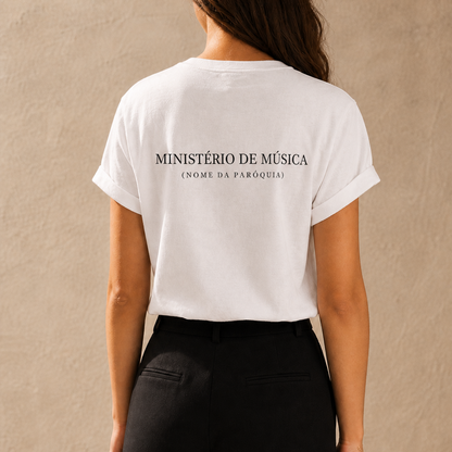Camiseta Masculina Ministerio Música - Cantai em mim Senhor - REF - 5001