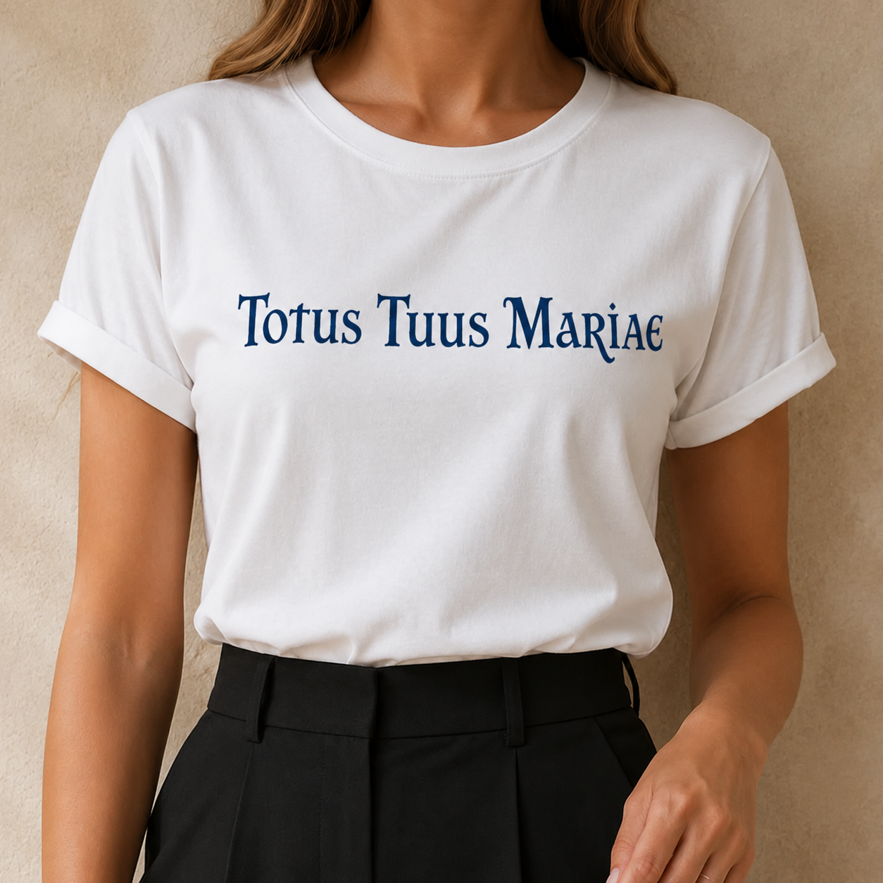 Camiseta Feminina Ave Maria Imaculada - REF -1030