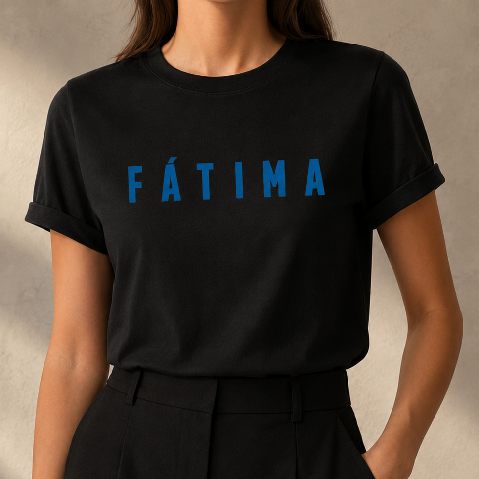 Camiseta Feminina Nossa Senhora De Fátima -REF 1040