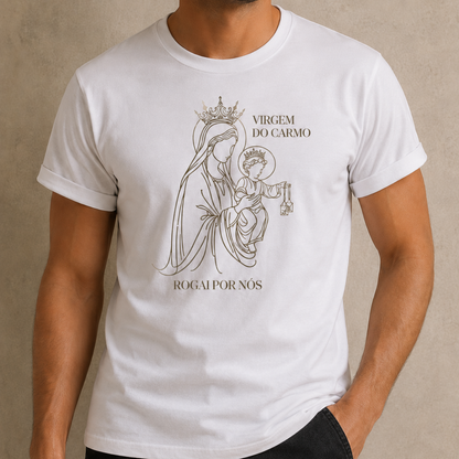 Camiseta Masculina Nossa Senhora do Carmo - REF - 1050