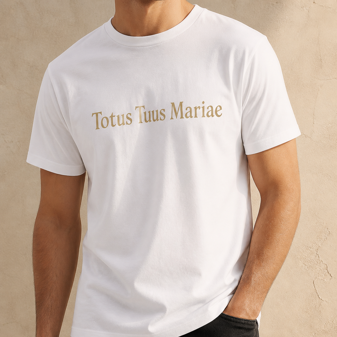 Camiseta Masculina Ave Maria Imaculada -REF -1030