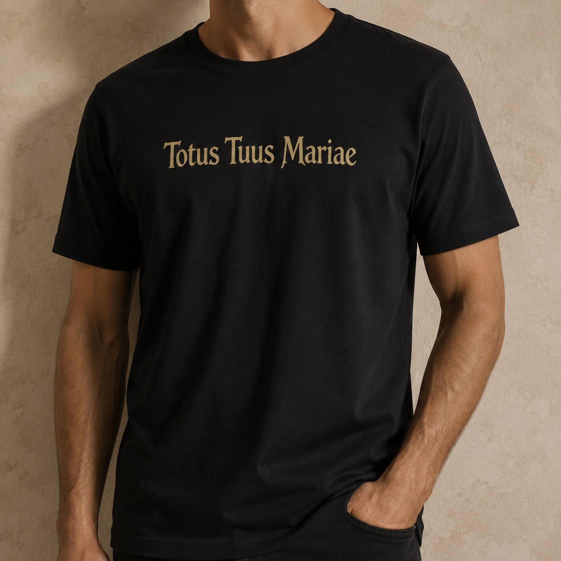 Camiseta Masculina Ave Maria Imaculada -REF -1030