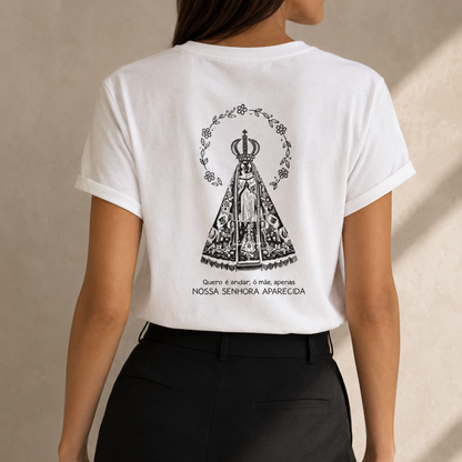 Camiseta Feminina Nossa Senhora Aparecida - REF - 1020