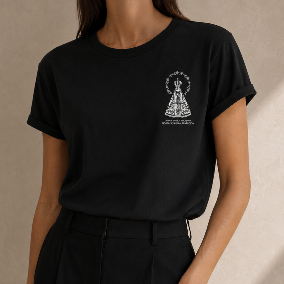 Camiseta Feminina Nossa Senhora Aparecida - REF - 1020