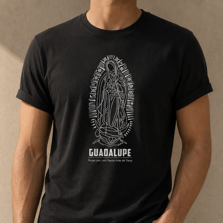 Camiseta Masculina Nossa Senhora Guadalupe REF 1010