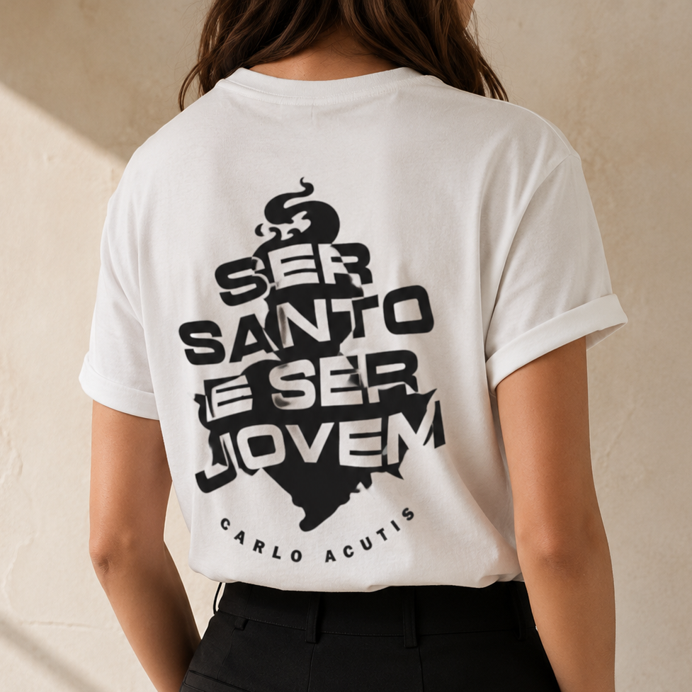 Camiseta Feminina Ser Santos e Ser Jovem - REF- 4001