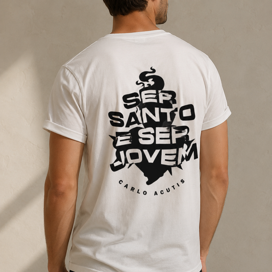 Camiseta Masculina Ser Santos e Ser Jovem - REF 4001
