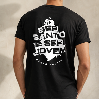 Camiseta Masculina Ser Santos e Ser Jovem - REF 4001