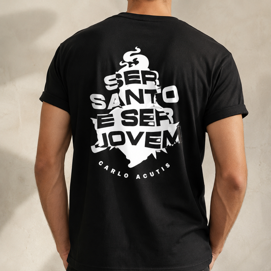 Camiseta Masculina Ser Santos e Ser Jovem - REF 4001