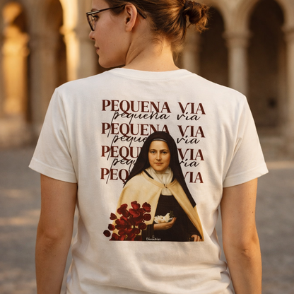 Camiseta Santa Teresinha - Pequena Via -REF - 1001