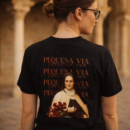 Camiseta Santa Teresinha - Pequena Via -REF - 1001