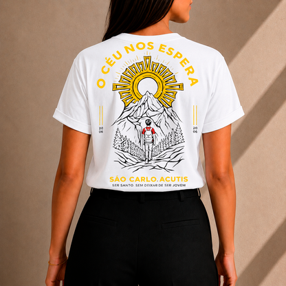 Camiseta Feminina São Carlo Acutis